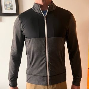 Lululemon Zip Up Men’s Hoodie - Medium, Grey 2-tone
